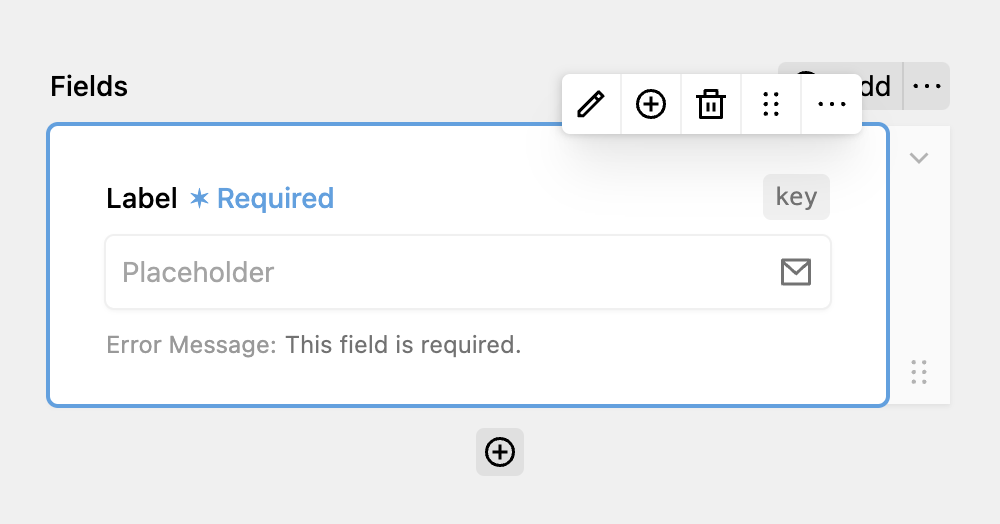 Email field example