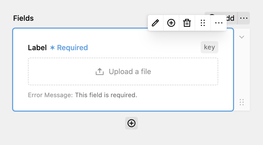 File upload field example